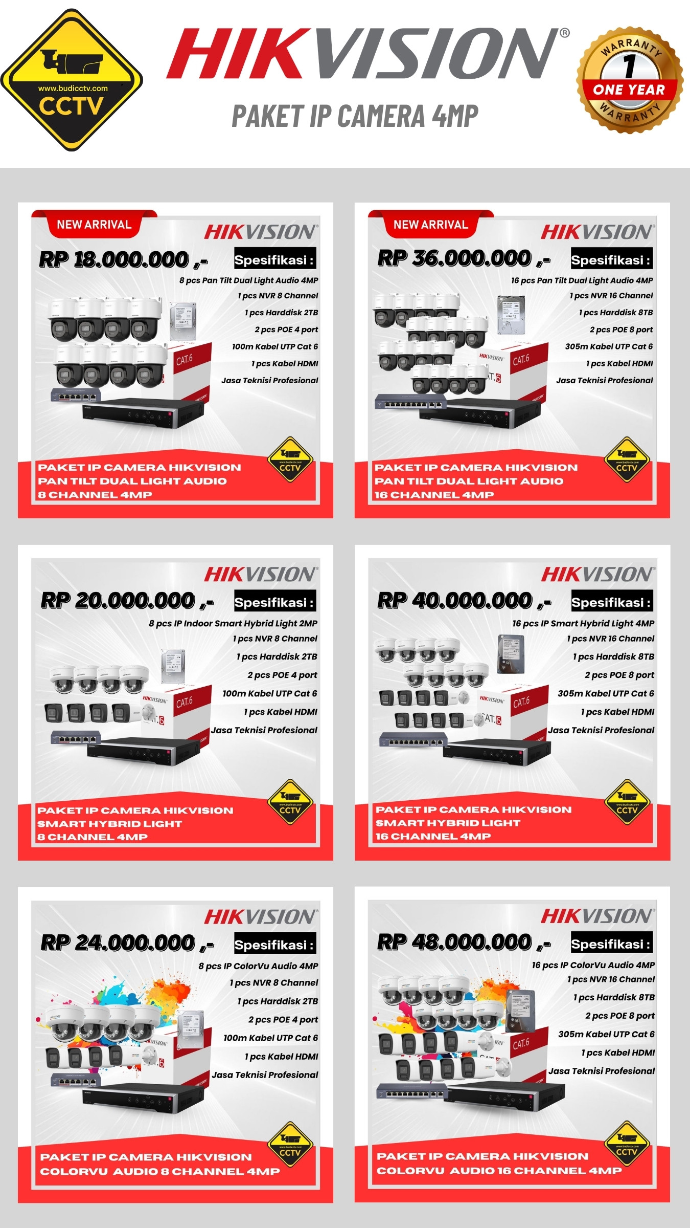 Harga 6 - CCTV SLAWI