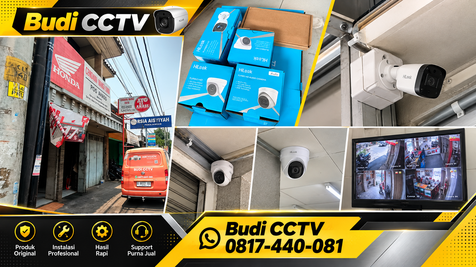Instalasi CCTV Hilook di Slawi untuk Bengkel Motor, Penerapan Teknologi Pengawasan Digital