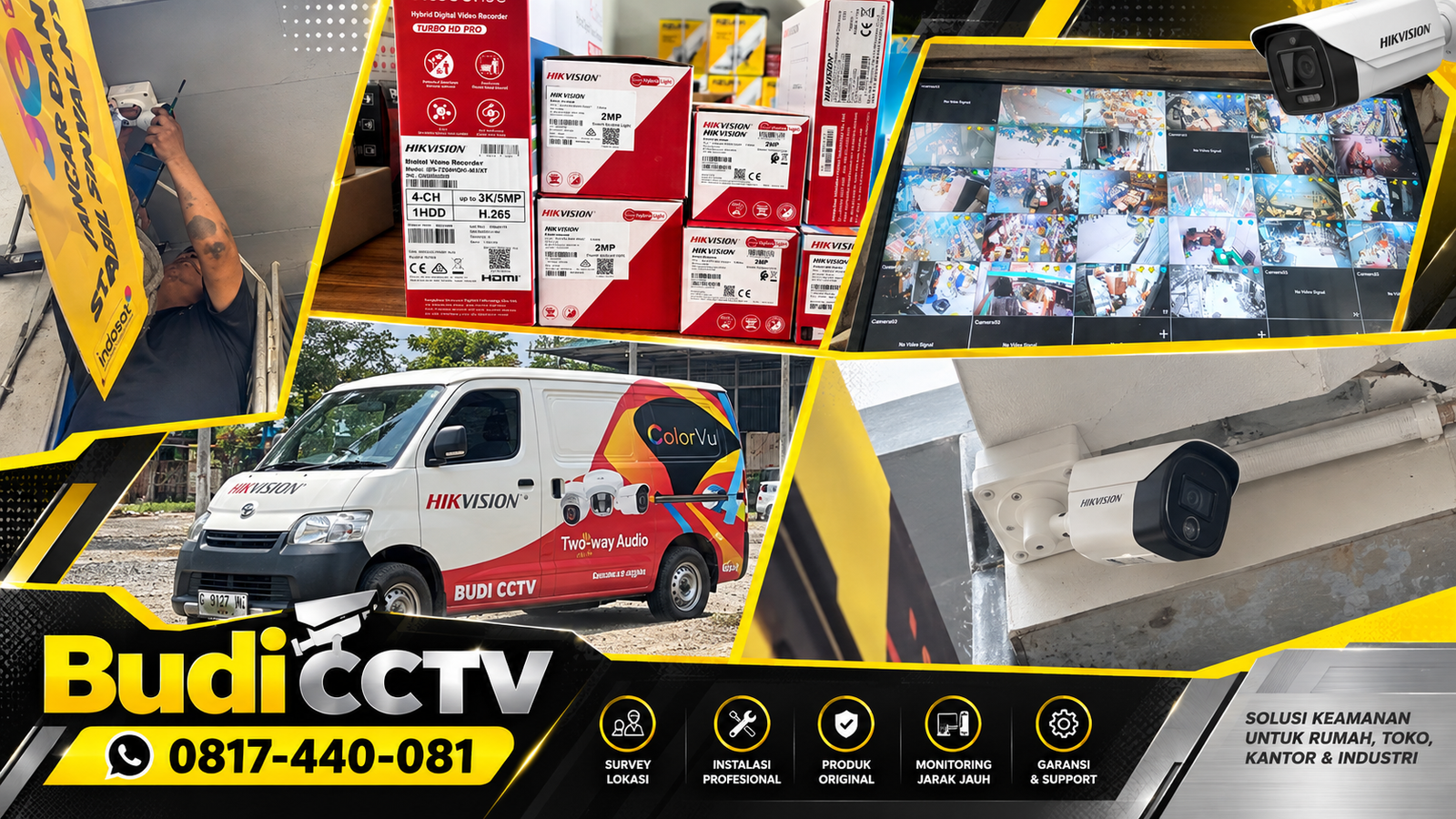 Instalasi CCTV Hikvision di Slawi untuk Gudang dengan Kemudahan Pemantauan