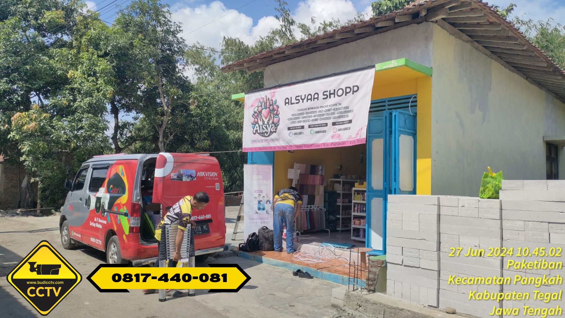 Budi CCTV Pasang CCTV Hilook 4 Channel di Alsyaa Shop