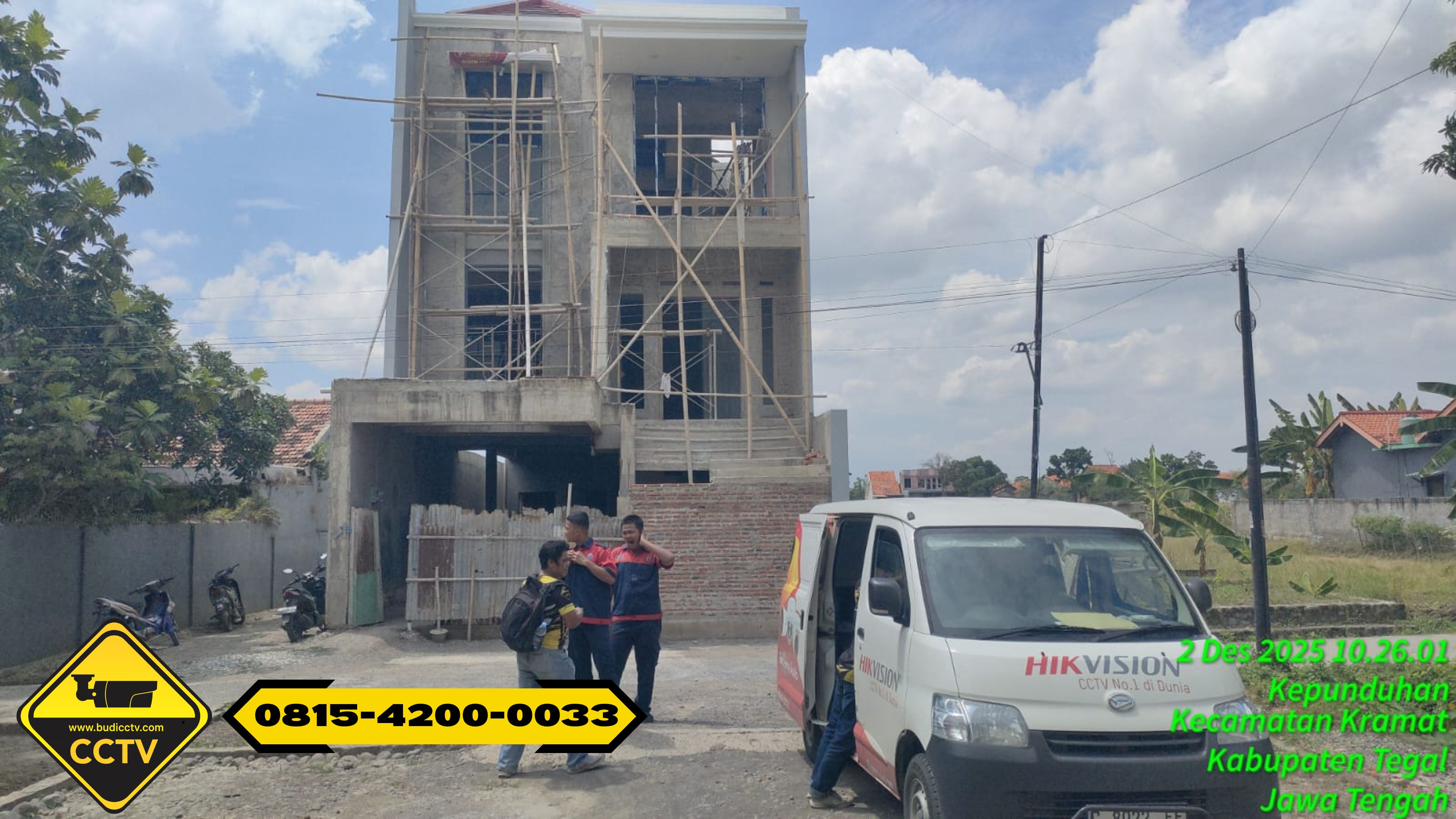 Pemasangan CCTV Hikvision 8 Channel 2MP Smart Hybrid Light di Rumah Wilayah Kepunduhan Kramat