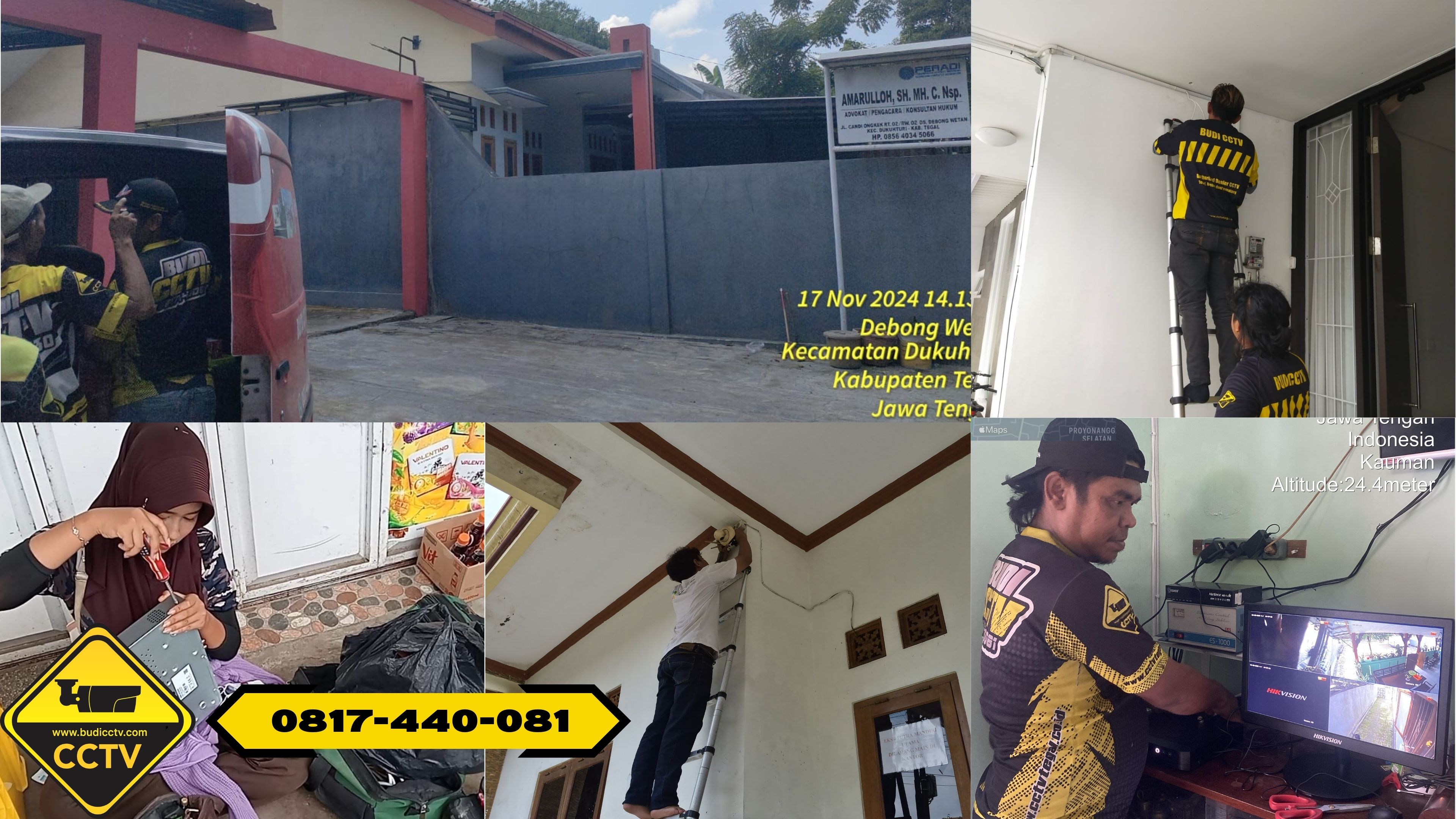 Pemasangan CCTV Hikvision 4 Channel 5MP Smart Hybrid Light + ColorVu Audio + Two Way Audio di Rumah Area Slawi