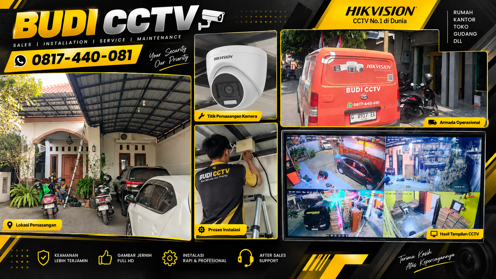Instalasi CCTV Hikvision di Slawi, Kapasitas Penyimpanan Sesuai Kebutuhan