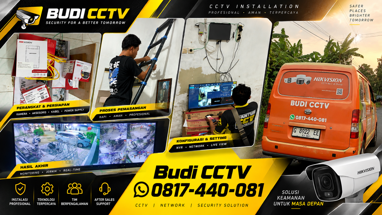Pemasangan CCTV Hikvision di Gudang Slawi Solusi Pengawasan Sesuai Budget